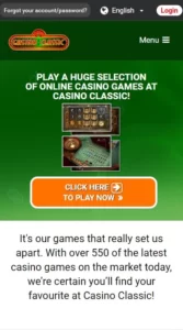 classic casino mobile games