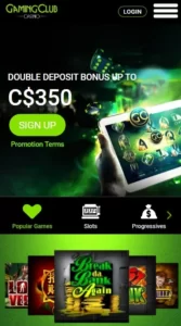 gaming club casino mobile review