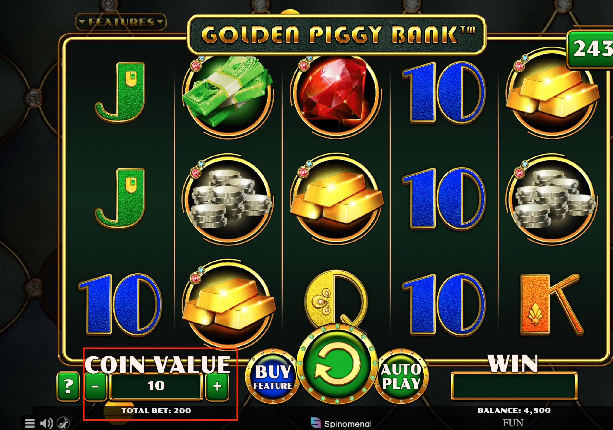 piggy bank slot bet